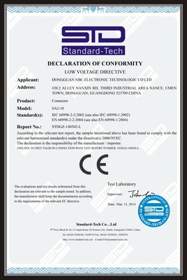 SA2-10-CE-Certificate